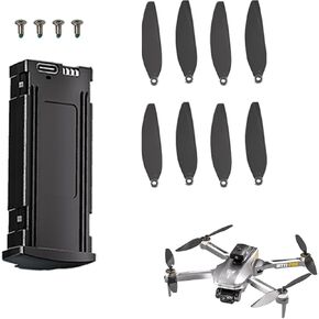 Drone Accessories,for Brushless Drone MT001-pro/MT002-pro,One Battery,One Set of Fan Blades