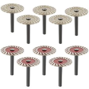 10PCS Stone Carving 40mm Diamond Saw BIade, Diamond Cutting Discs Cut-Off Wheel Blades, Mini Engraving Saw Blades for Granite Marble Ceramic Porcelain Tile