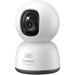 Baseus P1 Lite Pan Tilt Security Indoor Camera, 2K HD Clarity, 2-Way Audio, Night Vision, Up to 256 GB SD Card Local Storage, Motion Tracking for Baby/Pet Monitor, Works with Alexa & Google Home