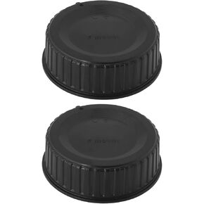 2Pcs Rear Lens Cap 50mm Camera Lens Back Cover LF-4 Compatible with Nikon D Series D7500 D5 D6 D5600 D4S D500 18mm Black