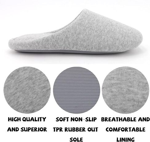 ofoot Women's Memory Foam Cotton House Slippers for Summer - Comfortable,Washable Indoor Bedroom Shoes with Non-Slip Rubber Outsoles in Saudi Arabia