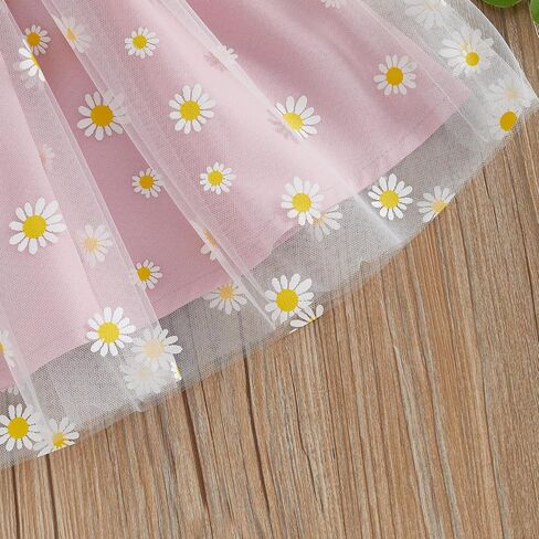 Baby Girl Dress Smocked Puff Sleeve Mesh Tutu Tulle Dresses Princess Birthday Baptism Wedding Dresses Summer Clothes in Kuwait
