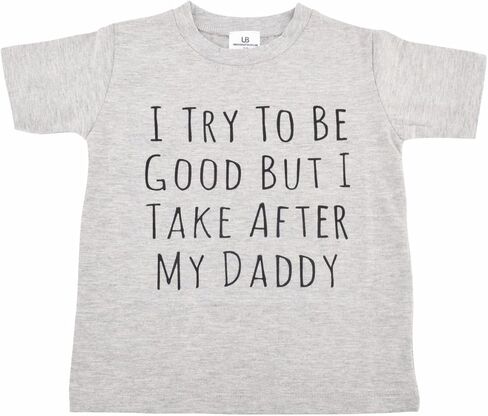 فريدة من نوعها لآباء الأولاد الصبيان فريد من نوعها أطفال مضحكين ، يأخذون قميصًا بعد أبي (4T) رمادي in Kuwait