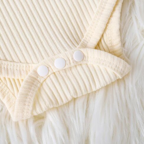 Little Sister Newborn Outfits Lil Sis Embroidery Romper Knit Ribbed Jumpsuit Bell Bottoms Baby Coming Home Outfit in Saudi Arabia