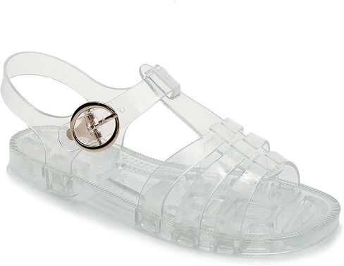 Toddler Sandals Jelly Shoes Girls Unisex Boy Flat Retro Slides Clear Kids Water Slippers Slingback Summer Beach Size 8 Adjustable Buckle Glitter Dress Soft in Kuwait