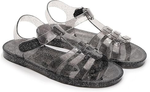 صلى الله عليه وسلم صنادل أحذية جيلي فتيات للجنسين فتى شريحة الرجعية شريحة رجعية واضحة الأطفال النعال المائية in Kuwait