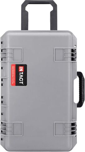 Eylar 22 Inch Intact Premium Series Hard Rolling Carry-On Travel Case, Lightweight and Durable Design with Foam (Gray) in Kuwait