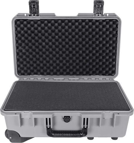 Eylar 22 Inch Intact Premium Series Hard Rolling Carry-On Travel Case, Lightweight and Durable Design with Foam (Gray) in Kuwait