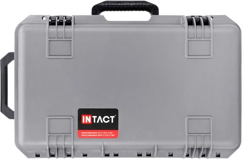 Eylar 22 Inch Intact Premium Series Hard Rolling Carry-On Travel Case, Lightweight and Durable Design with Foam (Gray) in Kuwait