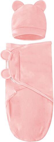 Baby Swaddle Sleep Sacks with Hats for 0-3 Months Baby Swaddle Blanket Wrap Newborn Swaddles Sack for Baby Boy Girl in Saudi Arabia