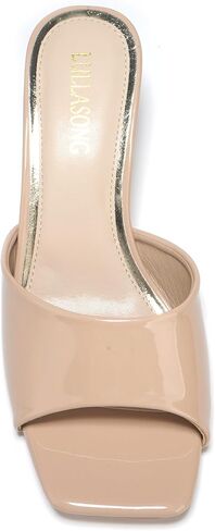 Women's Kitten Heels Sandals Low Heels Slip On Slides 2 Inch Heeled Square Open Toe Sandals for Women in Saudi Arabia
