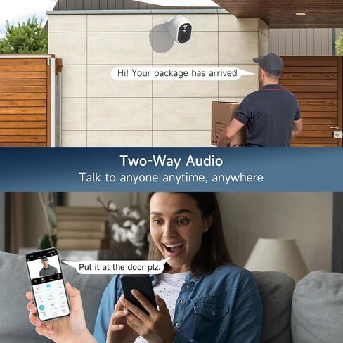 كاميرات الأمان اللاسلكية في الهواء الطلق ، نظام أمن المنزل 2K/3MP QHD 4 كام مع عرض 130 درجة ، الرؤية الليلية ، الأضواء ، IP65 مقاوم للماء ، دعم Alexa ، 2.4 جيجا هرتز و 5 جيجا هرتز ، سحابة/SD in Kuwait