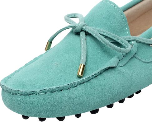 Anufer Women's Classic Suede/Fabric Penny Loafers Comfort Handmade Mocasins in Kuwait