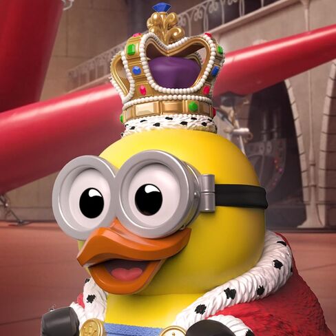 Tubbz First Edition Minions King Bob Collectible Vinyl Rubber Duck Figure - Universal Despicable Me 4 Minions Merchandise - Kids TV والأفلام وألعاب الفيديو in Saudi Arabia