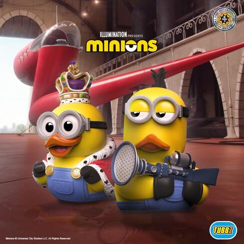 Tubbz First Edition Minions King Bob Collectible Vinyl Rubber Duck Figure - Universal Despicable Me 4 Minions Merchandise - Kids TV والأفلام وألعاب الفيديو in Saudi Arabia