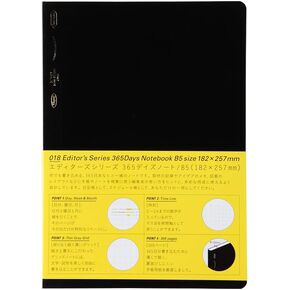 STÁLOGY Editor's Series 365 Days notebook B5 black