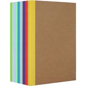 16-Packs A5 Kraft Notebooks Composition Notebooks Exercise Book Writing Journals Bulk Pack Writing Books Notepads.8.3×5.5IN,30 Sheets Of 60 Pages
