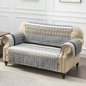 Barefoot Bungalow Gold Rush Slipcover, Loveseat, Gray