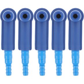 5pcs Car Brake Oil Exchange Connectors Vehicle Brake Fluid Replacement Connector Auto Oil Pipe Joints Tool for Cars Trucks Vehicles