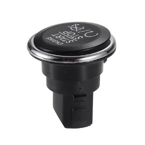 Motoforti Engine Start Stop Button Switch, Push Start Button, for Dodge Challenger 2008-2014, Plastic, No.1FU931X9AC, Black