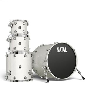 KMA-UF22-WM1 Originals Series Maple US Fusion 22 4-Piece Shell Pack - White Metallic