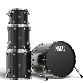 KMA-TRC-MBK1 Originals Series Maple Traditional Custom 4-Piece Shell Pack - Matte Black