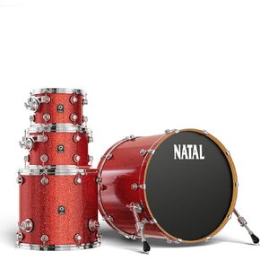 KMA-UFX-RE1 Originals Series Maple US Fusion X 4-Piece Shell Pack - Red Sparkle