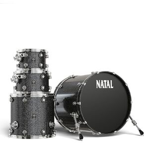 KMA-UFX-BM1 Originals Series Maple US Fusion X 4-Piece Shell Pack - Black Metallic