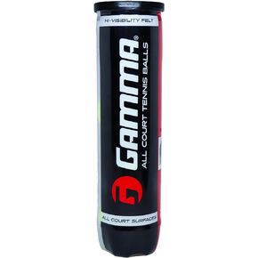 علبة GAMMA Sports 4-Ball، كرات تنس مضغوطة، احترافية، ترفيهية، ممارسة، بطولة، خارجي/داخلي، زيادة المتانة، رؤية محسنة in Saudi Arabia