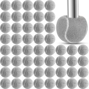 Macarrie 100 Pcs Precut Tennis Balls Bulk for Furniture Legs Tennis Ball Chair Foot Covers for Floor Protection Tennis Ball Desk Leg Coverings in Kuwait