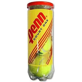 Penn Court 1 Recreational Tennis Balls - Regular Duty Felt Pressurized Tennis Balls - 1 Can, 3 Balls