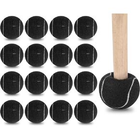 Macarrie 100 Pcs Precut Tennis Balls Bulk for Furniture Legs Tennis Ball Chair Foot Covers for Floor Protection Tennis Ball Desk Leg Coverings