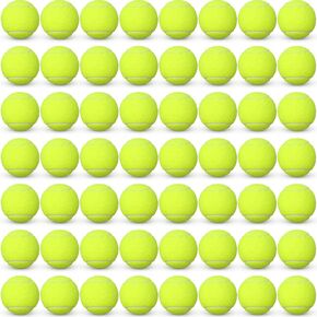 48 Pcs Standard Pressure Tennis Balls Bulk, Training Tennis Balls Practice Playing Balls for Player Beginner Youth Training Sports Ball, 2.5 Inch (Yellow)
