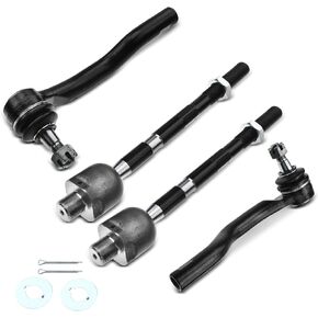 A-Premium Set of 4, Front Inner & Outer Tie Rod End Kit, Compatible with Nissan Titan 2004-2015, Pathfinder Armada 2004, Armada 2005-2019, Infiniti QX80 2014-2019, QX56 2004-2013, Replace # ES800031