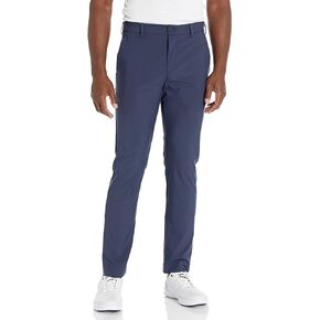 Men's Flat Front Solid Golf Pant with Comfort Waist
