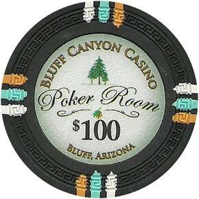 Bluff Canyon Poker Chip Heavyweight 13.5-Gram Clay Composite – Pack of 50