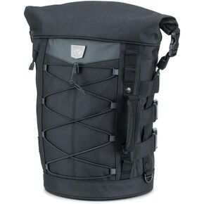Kuryakyn 5223 Momentum Deadbeat Expandable Motorcycle Travel Luggage: Weather Resistant Duffle Bag with Sissy Bar Straps, Black