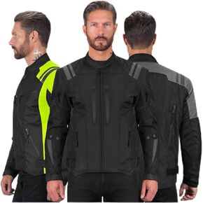 سترة Nomad للدراجات النارية للرجال، سترة Ironborn Biker، سترة ركوب الدراجات Cruiser Sportsbike Enduro للرجال مع حماية للدروع