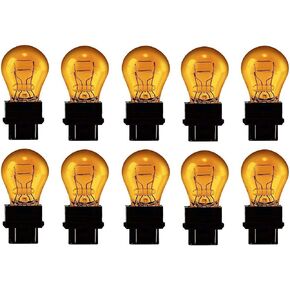 A Plus Parts House 3157A (Amber) Bulb Auto Bulb Automotive Bulb - Pack of 10