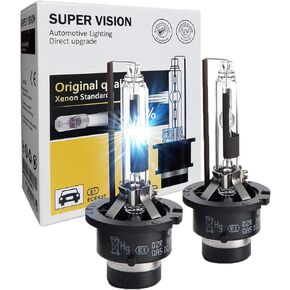 SOCAL-LED 2x D2R HID Bulbs 35W AC Factory Xenon HID Headlight Direct Replacement 6000K Crystal White