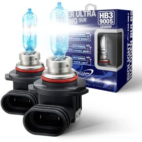 H8 Super White Plus 6000K Brighter Light Replacement Headlight Bulb, 2 pack
