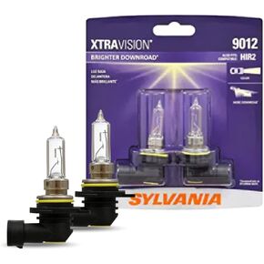 SYLVANIA - 9012 XtraVision - High Performance Halogen Headlight Bulb, High Beam, Low Beam and Fog Replacement Bulb (Contains 2 Bulbs)