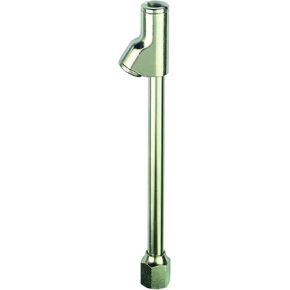 Tru-Flate 17-395 Locking Straight-On Dual Foot Air Chuck with Shut-Off, Silver