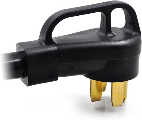 سلك محول شاحن EV من NEMA 14-50P إلى 14-30R، 125V/250V 4 مخرج مجفف شوكة قابس ذكر إلى 50 أمبير 4 شوكات أنثى EV للمستوى 2 لشحن شاحن تسلا RV درجة صناعية شديدة التحمل STW 8 AWG in Kuwait