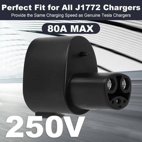محول شحن J1772 إلى Tesla مع قفل [فحص الأمان] 80 أمبير / 250 فولت تيار متردد - متوافق مع الطراز 3/Y [فقط لأصحاب Tesla] in Kuwait