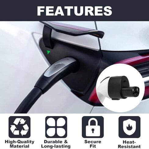 محول شحن J1772 إلى Tesla مع قفل [فحص الأمان] 80 أمبير / 250 فولت تيار متردد - متوافق مع الطراز 3/Y [فقط لأصحاب Tesla] in Kuwait