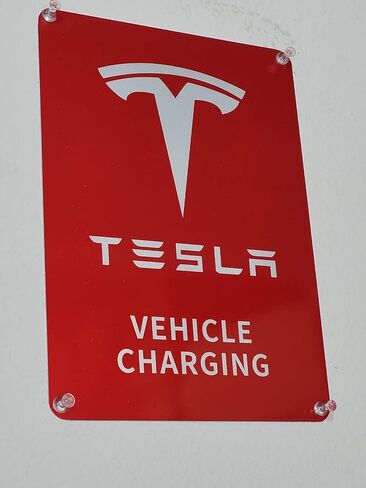 Level 2 EV Charger Sign for Tesla EV Charger in Saudi Arabia