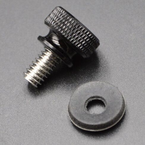 مسمار مقعد ألومنيوم 1/4 بوصة 20 خيط قضيب أسود لمقعد الدراجة النارية يناسب 1986-2023 Harley-Davidson (عبوة من قطعتين) in Saudi Arabia
