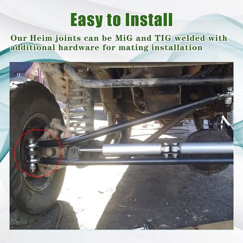 طقم نهاية قضيب مفاصل هيم 5/8 بوصة، مجموعة وصلات هيم خيط اليد اليمنى واليسرى كرومولي 750 بوصة، مع محولات أنبوب وصواميل مربى in Kuwait