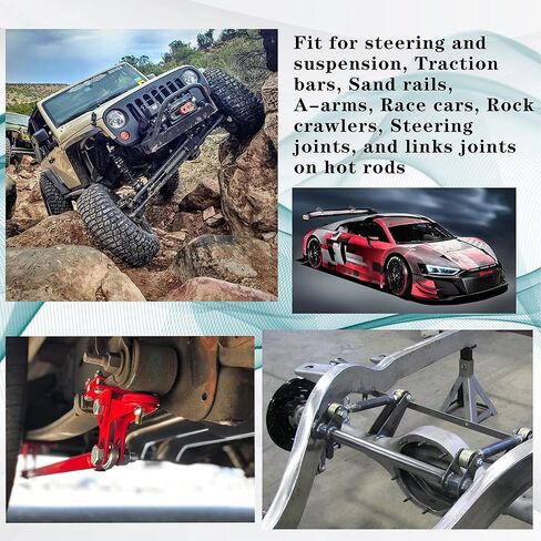 طقم نهاية قضيب مفاصل هيم 5/8 بوصة، مجموعة وصلات هيم خيط اليد اليمنى واليسرى كرومولي 750 بوصة، مع محولات أنبوب وصواميل مربى in Kuwait